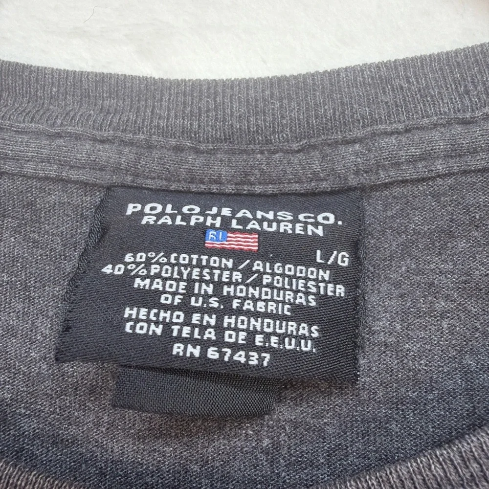Polo Jeans Ralph Lauren T Shirt Men's Large‎ Spellout Logo Graphic Tee Y2K